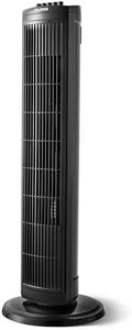 PELONIS 30" Oscillating Tower Fan - 3 Speed Settings, 8H Auto-Off Timer, Quiet & Space-Saving Design for Home/Office Use (Black)
