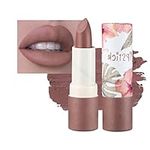 Long Lasting Lipstick,Non Stick Cup Velvet Lipstick Lip Gloss Waterproof Lipstick,Nude Lipstick,Non Drying,Rich and Silky Texture Lip Tint,High Coverage Lip Color Lipsticks for Women (Umber)