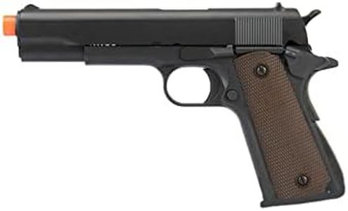 Full Metal R31 1911 Gas Blowback Airsoft Pistol w/Black Barrel Army Armament - Black