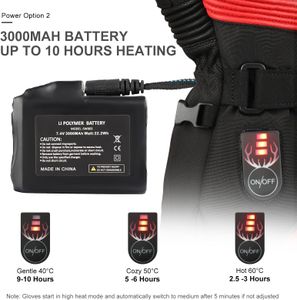 SNOW DEER Heated Motorcycle Gloves – Rechargeable Electric Winter Riding