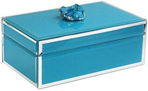 American Atelier 1280818 Agate Trinket Box, Blue