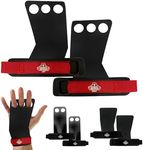 Bear Grips Two Hole Hand Grips, Three Hole Pull Up Grips, No Hole Wrist Grips, WOD Grips for Men and Women. Carbon Fiber Hands Grips, Titanium Hand Grips for Weight Lifting, Speed Pull Up Gloves Grip