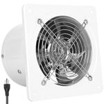 Fepinc Exhaust Fan with Plug, 12 inch 1560CFM Through-the-Wall Ventilation Fan with Light Weight Pure Copper Motor, for Laundry Room, Toilets, Garage, and Shopping Mall, 110V, White