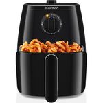 Chefman TurboFry 5-Quart Air Fryer, Dishwasher Safe Basket & Tray, Use Little to No Oil For Healthy Food, 60 Minute Timer, Fry Healthier Meals Fast, Heat And Power Indicator Light, Temp Control, Black