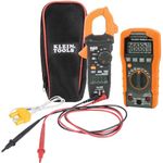 Klein Tools 80124 Electrical Tester Kit with Multimeter, Clamp Meter, Thermocouple, Test Leads and Pouch, 5-Piece