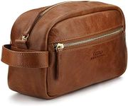 OTTO Genuine Leather Travel Bag - Unisex (Light Brown)