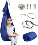 Aokitec Therapy Swing for Kids with Special Needs (Hardware Included) Snuggle Swing Cuddle Indoor Outdoor Adjustable Hammock for Children with Autism, ADHD, Asperger, Sensory Integration (Datered)