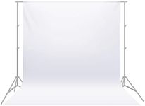 Neewer 6x9 feet/1.8x2.8 meters Photo Studio 100 Percent Pure Polyester Collapsible Backdrop Background for Photography, Video and Television (Background Only) - White