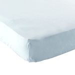 Luvable Friends Fitted Knit Crib Sheet, Blue