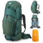 Night Cat Internal-frame Hiking Backpack: 100L Large Camping Backpack for Men Women Traveling Waterproof Rain Cover