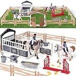 G.C Horse Stable Figurine Playset 4