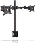 SIIG CE-MT0Q11-S1 Desk Mount for Flat Panel Display for 13 to 27-Inch Dual Monitor (Black)