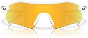 Oakley OO9495D Radar Plate Sunglasses, Polished White/Prizm 24K Polarized, 36 mm