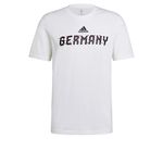 adidas Men's World Cup 2022 Tee, White (Germany), Large
