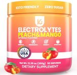 Keppi Keto Hydration Electrolytes - Peach Mango - Electrolyte Powder No Sugar - Sips Like Sunshine - Keto Electrolytes Powder - Electrolytes Powder Sugar Free - Electrolytes Powder