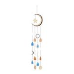 Deco 79 Handmade Hanging Garden Outside Patio Porch Yard Backyard Home Decor, Metal, Gold, 8" L x 2" W x 42" H