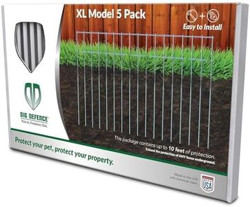 Dig Defence - The Original Animal Barrier Fence, X-Large - 5 Pack, 10’ Total Length - No Dig Fence