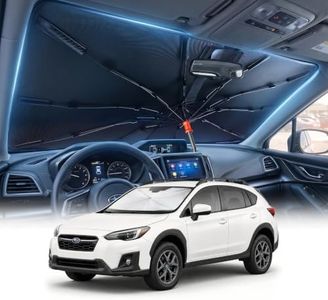 DMJN Umbrella Windshield Sun Shade for Su-baru Crosstrek (2016-2026), Car Sunshade for Front Windshield [Nano Ice-Crystal Coatings] UPF50+ Heat & UV Block, Protect Interior & Keep Cooler