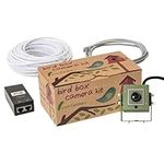 Green Feathers Wildlife HD 1080p IP PoE Bird Box Camera with Night Vision Kit, Mobile, PC and Tablet Access, Includes 10m Network Cable and Power Supply