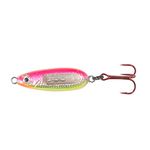 Northland Fishing Tackle Glass Buck-Shot Ice Fishing Jigging Spoon, Pink Silver, 1/8 Oz for Walleye, Perch, and Crappie