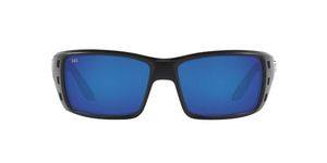 Costa Del Mar Men's Permit Polarized Rectangular Sunglasses, Blue, 62 mm