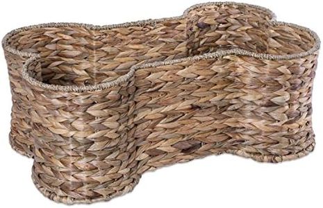 DII Bone Dry Small Hyacinth Bone Shape Storage Basket, 18x11x7.5", Pet Organizer Bin for Home Décor, Pet Toy, Blankets, Leashes and Food