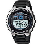 Casio Men's Silver-Tone Multi-Functional Digital Sport Watch Black AE2000W-1AV