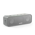 soundcore 3 by Anker, Bluetooth Speaker with Stereo Sound, Pure Titanium Diaphragm Drivers, PartyCast Technology, BassUp, 24H Playtime, IPX7 Waterproof, App, Custom EQ, Home, Outdoor, Beach