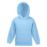 Fruit of the Loom Unisex Kids Premium Hooded Sweat, Sky, 12-13 Years (Manufacturer Size:34)