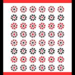 Wanna Party Card Party String Decoration (Red, Pack of 6)