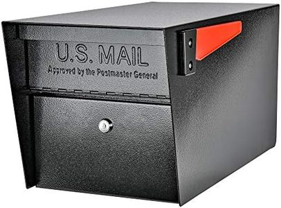 Mail Boss 7506 Mail Manager Locking Security Mailbox, Black