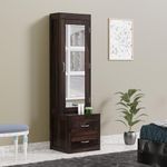 Krishna Wood Decor Sheesham Wood Dressing Table With 2 Drawer Storage For Living Room Bedroom Wooden Vanities For Home Solid Wood Bedroom Furniture (Walnut Finish)