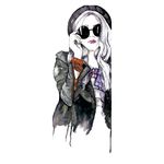 Divine decoration Beautiful Decorative Wall Woman Wearing Sunglasses Drawing Multicolor Decorative Wall Sticker for Wall Decoration for Home décor (PVC Vinyl Covering Area 78 cm X 30cm)