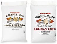 CookinPellets Premium Hickory Grill Smoker Smoking Wood Pellets, Bundle with Black Cherry Smoker Smoking Hardwood Wood Pellets, 40 Pound Bag
