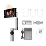 Insta360 Flow Creator Kit - AI Tracking Smartphone Stabilizer, Phone Gimbal, 3-Axis Stabilization, Built-In Selfie Stick & Tripod, Portable & Foldable, Pro Lighting, YouTube TikTok Video, Stone Gray