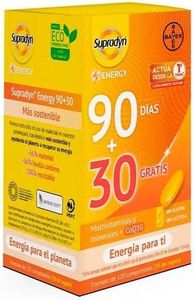 Supradyn Energy 90 Comprimidos + 30 de regalo | Multivitaminas, Minerales y Coenzima Q10