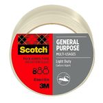 Scotch General Purpose Tape Transparent 48 mm x 66 m 1 Roll/pack - Ideal for Packing Boxes and Parcels