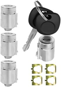 Door Lock Cylinder with Keys fit for Chevrolet Express GMC Savana 2001 2002 2003 2004 2005 2006 2007 Replace 706591 598007, Car Door Key Cylinder and Lock Replacement