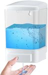 IEALODS Manual Soap Dispenser Kitchen Bathroom Wall Mounted Soap Dispenser Commercial Soap Dispenser for Liquid Containers Shampoo Gel Chamber Plastic - (33.8 oz) 1000ml