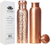 Otiem Copper Water Bottle 2 Pack I 