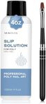 Morovan Slip Solution for Poly Gel: 120ml Poly Nail Gel Clear Liquid Solution Anti-Stick Tools with Nail Art Brush Starter Kit for Poly Extension Professional Nails Shape
