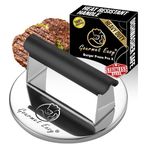 Smash Burger Press Stainless Steel, Burger Smasher for Griddle w/Heat Resistant Handle, Hamburger Press, Dishwasher Safe Grill Press for Griddle, Meat Press & Griddle Press for Flat Top Grill Cooking