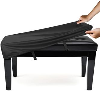 Explore Land Waterproof Piano Bench Cover - Stretchy Leatherette Dust Slipcover for Piano Stool, Seat Cushion Protector(30.5" L x 14.5" W)