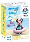 Playmobil 71416 1.2.3 AQUA & Disney: Minnie's Beach Trip, educational toys for toddlers, gifting toy and fun imaginative role-play, playsets for children ages 12 months+