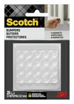 Scotch Clear Adhesive Bumper Pads 20 PCS, Self-Stick Rubber Pads 1/2" round, Cabinet Door Rubber Bumpers, Designed to Protect Cabinets and Drawers, Sound Dampening, Transparent (SP950-NA)