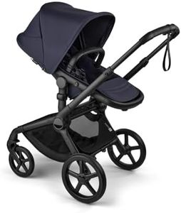 Bugaboo Fox 5 Renew All-Terrain Stroller – Full Size Premium Baby Stroller from Newborn to Toddler with 2-in-1 Bassinet to Seat Conversion, One-Hand Fold & XL Storage – Deep Indigo