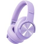 Picun B8 Headphones Wireless Bluetooth, 120H Bluetooth Headphones Over Ear with 3EQ Music Modes, Hands-Free Calls, Deep Bass Headphones for Travel Home Office Cellphone PC (Purple)