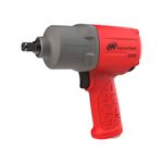 Ingersoll Rand 2235TiMAX-R 1/2” Drive Air Impact Wrench, Lightweight 4.6 lb Design, Powerful Torque Output Up to 1,350 ft/lbs, Titanium Hammer Case, Max Control, Hi-Visibility Red