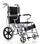 Comforyou Wheelchair Lightweight Folding Compact Travel Transit Aid Hand Brake Wheelchairs