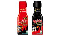 CNMART SY Buldak Hot Chicken Flavour Sauce Set - 1x Hot Chicken Flavour Sauce 200g & 1x Extremely Spicy Hot Chicken Flavour Sauce 200g (Pack of 2)